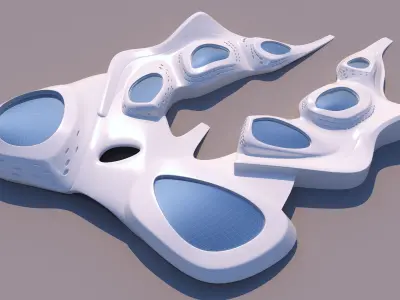 0105 - Organic Building 3D model