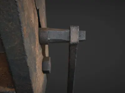 Hand-operated-Metal-rolling-mill metal machine Low-poly 3D model