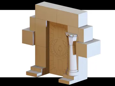 19 Egyptian Tombs- 3d Model 3D model