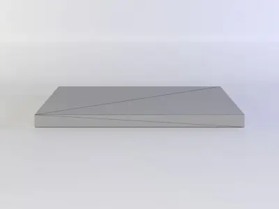 Rock platform Low-poly 3D model