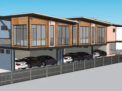 3D model of Eichler Style buildings 3D model