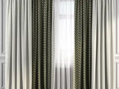 Curtain Set 185 3D model