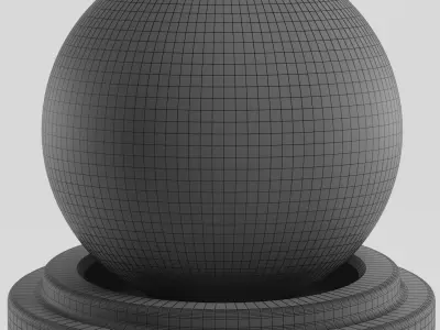 Highgloss Brown Parquet Floor Herringbone 3D model