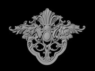 dekor ornate ornament 3D model 14