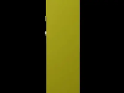 Yellow Mailbox 3D model