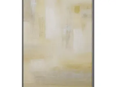 Set of 3 Abstract Paintings in Frames 3D model 162