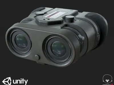 Sci-Fi Binocular PBR Specular Mobile LOD  Low-poly 3D model