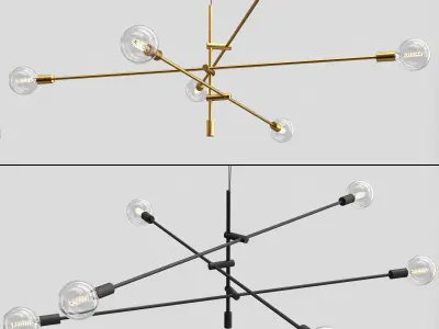 Vintage Edison Bulb Pendant Lamp 3D model