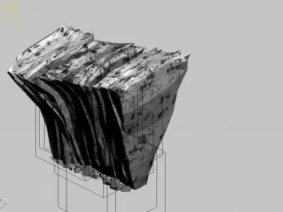 Explore the mountains - Rocks 07 3D model