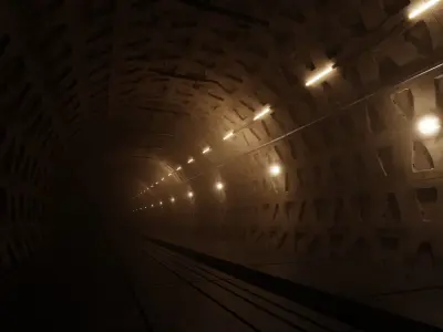 subway tunnel 3D model