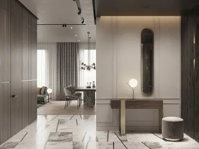 apartment interior scenes        3D model 4