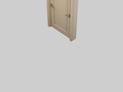 Hollow core door model Low-poly 3D model