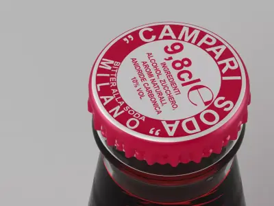 Campari Soda Bottles 3D model