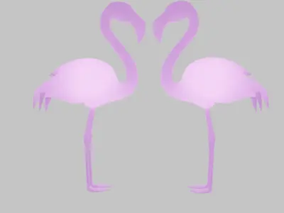 Flamingo Indirect Lighting 3D model