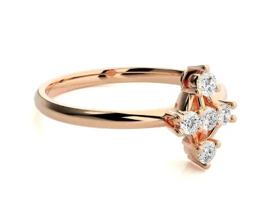 Women ring 3D print model 156