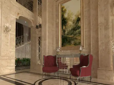 classic  Entrance 3D model