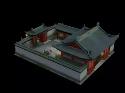  courtyard 3D model