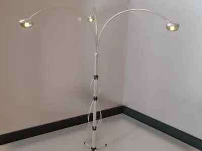 Pedestal Lamp Low-poly 3D model