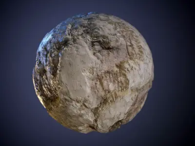 Concrete Wall Damaged Rebar PBR Seamless Texture Texture