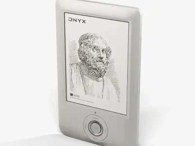Onyx Boox A60 e-reader Low-poly 3D model