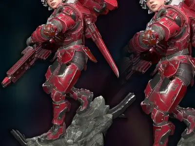 Captain Lily 3D print model