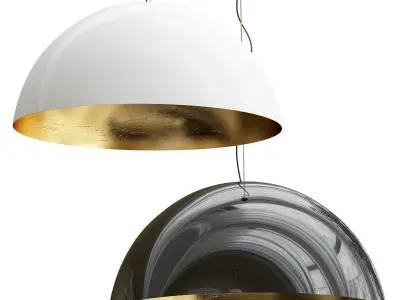 Collection of new minimalist chandelier 5 3D model