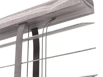 Wooden Blinds Set 39 3D model