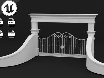 Classic Gate Free 3D model