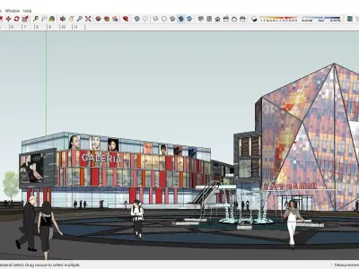 Sketchup Shopping Center S5 3D model