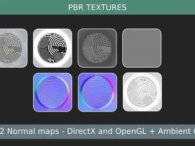 South Korea sewer lid Low-poly 3D model