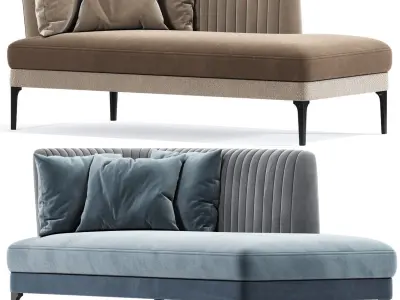 Munia Chaise Lounge 3D model