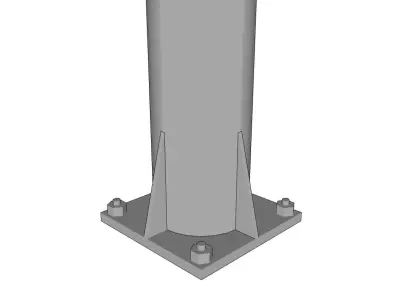 Lamp Post - Light Pole - Light Post - Street Light 22 3D model