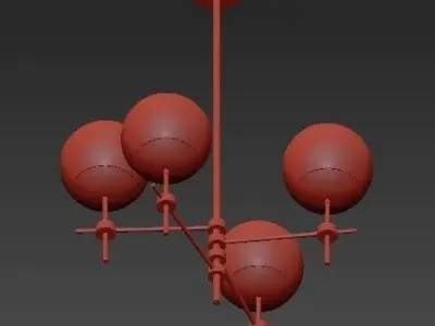 Four Hands Shayli Chandelier 3D model