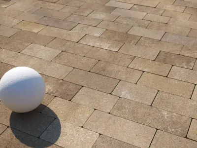 Yellow concrete pavement Texture