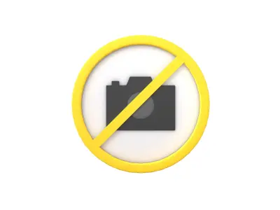 Prohibited Camera Symbol V1 002 Low-poly 3D model