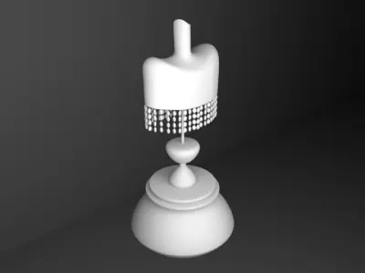 Beads Lamp Low-poly 3D model