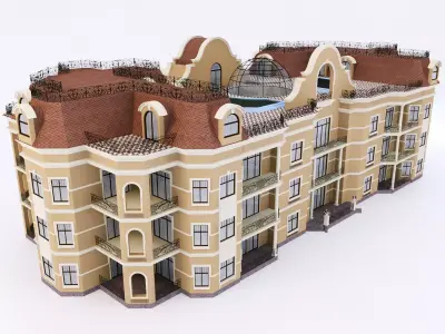 Classic Townhouse 3D model