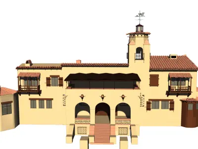 Desert House Facade 3D model