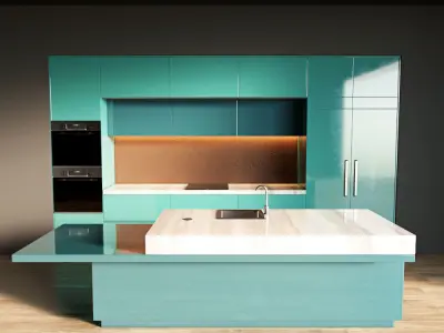 25-Kitchen1 glossy 3 3D model