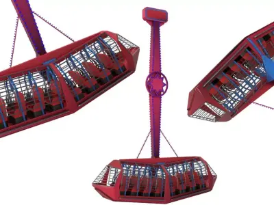 Attraction Cabin 3D model