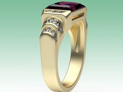 Ring Futuristic Arch 3D print model