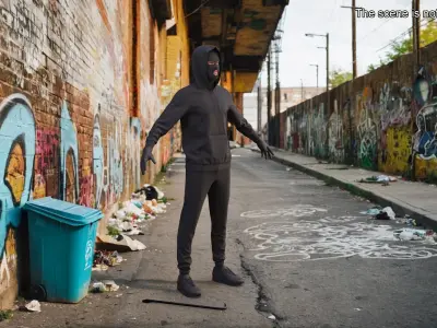  Burglar Black Full Outfit with Hood 