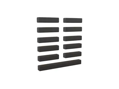 I Ching Hexagrams 24 fu v1 001 Low-poly 3D model