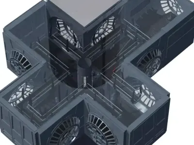 Imperial Throne Room in multiple formats 3D model