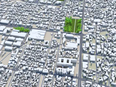 Sulaymaniyah City Iraq Low-poly 3D model