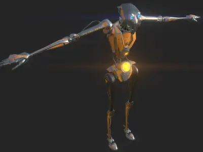IXARUS SCI-FI 3D MID POLY 3d MODEL Game Ready Low-poly 3D model