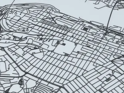 Halifax Road Network and Streets 3D model