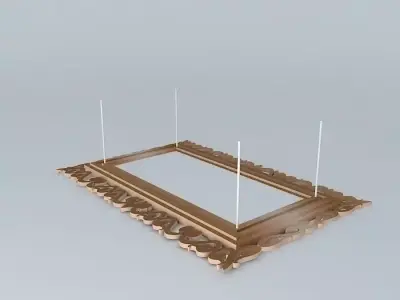 Pendant chandelier Frame Retro Free 3D model