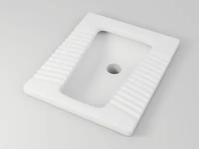 Squat Toilet 3D model