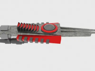 Antonov An-300 Spaceship  Low-poly 3D model